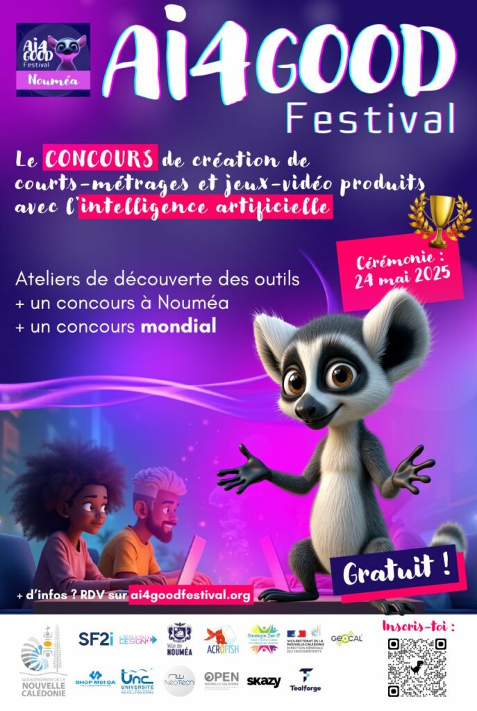 Affiche officielle AI4GOOD Festival Nouméa